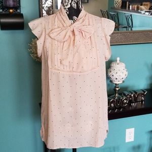 LOFT POLKA DOT BLOUSE